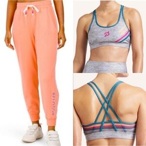 NWT PELETON Set Atheleisure Workout Bra and Jersey Joggers